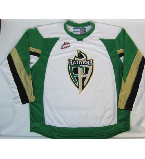 Custom WHL Prince Albert Raiders 2013 Pres Home Premier Hockey Jersey White